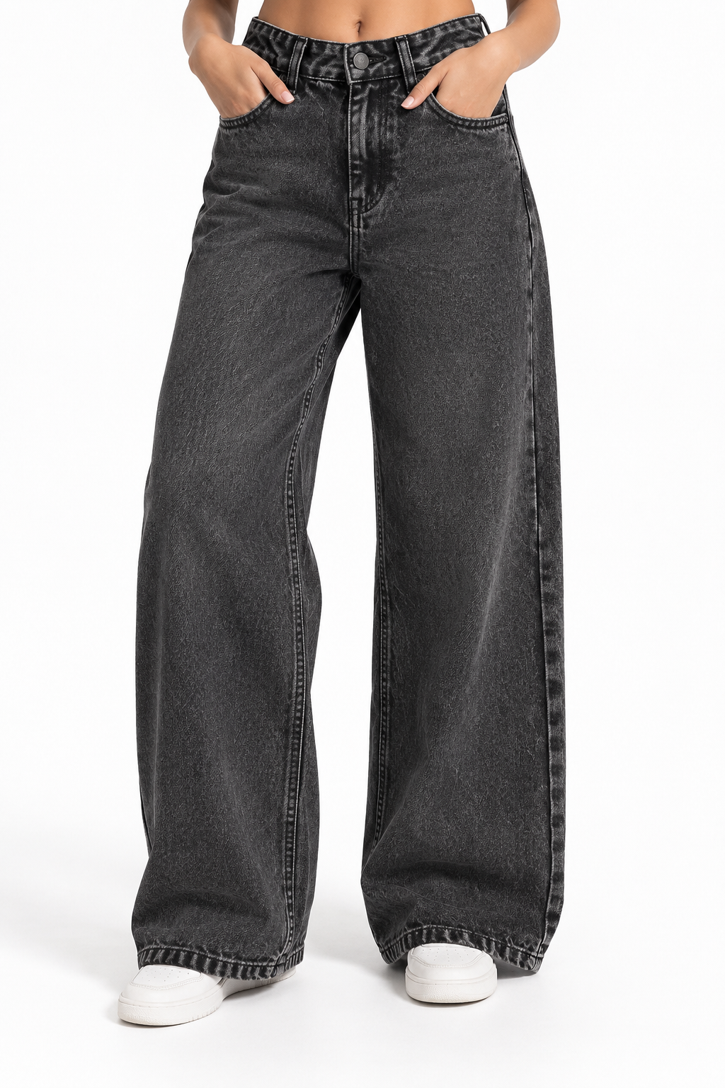 ACID WASH BLACK DENIM